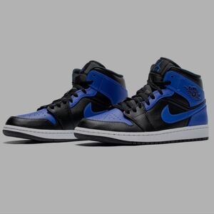 Nike Air Jordan Mid 1 "Hyper Royal" Sneakers 2020,Unisex EU 41